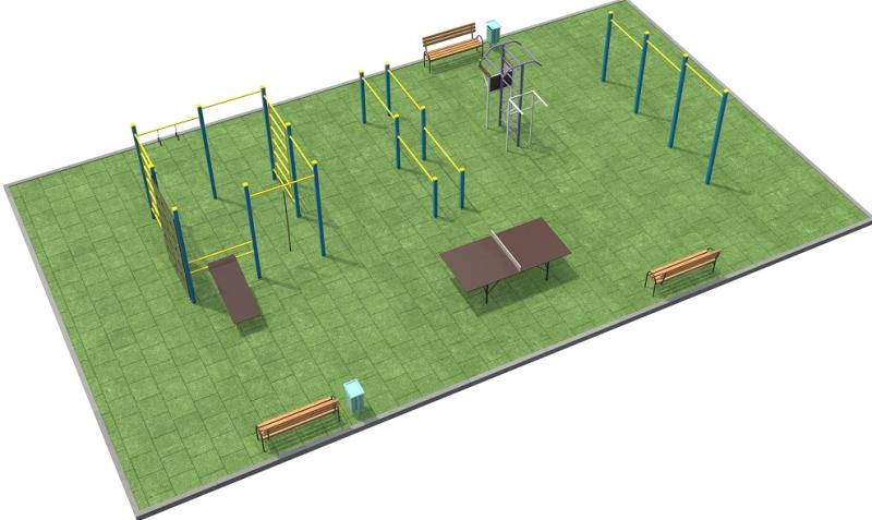 Проект спортплощадки 170 метров в Уфе в Уфе Проект спортплощадки 170 метров в Уфе в Уфе