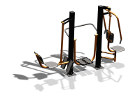 Уличный тренажер "Жим ногами Шагомер Жим от груди" УТ333 в Уфе