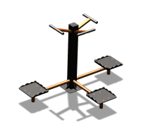 Уличный тренажер "Твистер тройной" УТ337 в Уфе