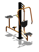 Уличный тренажер "Жим от груди Вело" УТ321 в Уфе