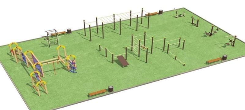 Проект спортивной площадки для любого возраста - 1 096 200 рублей. в Уфе Проект спортивной площадки для любого возраста - 1 096 200 рублей. в Уфе