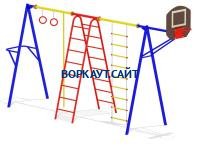 Гимнастический комплекс с баскетбольным щитом МАФ 3001 в Уфе