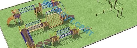 Проект спортплощадки с полосой препятствий в Уфе