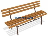 Лавочка со спинкой МАФ 1604 в Уфе