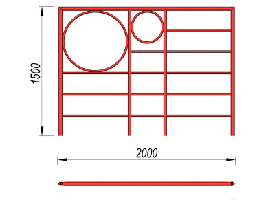 Шведская стенка с кольцами МАФ 3502 в Уфе