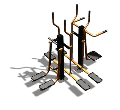 Уличный тренажер "Шпагат Маятник Лыжник двойной" УТ335 в Уфе