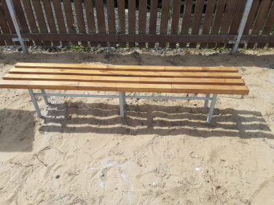 Двухметровая лавочка без спинки 2 м МАФ 1602 в Уфе