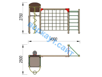 Детский спортивный комплекс Игровой ДСК 3111 в Уфе