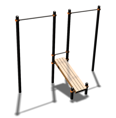 Воркаут турники со скамьей для пресса ВС-27 в Уфе