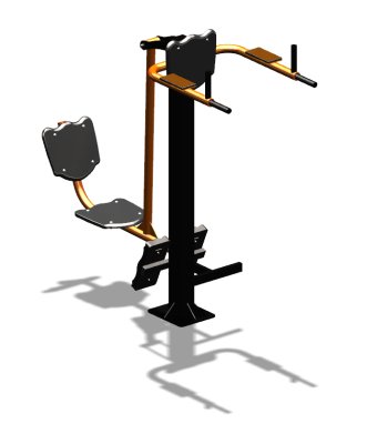 Уличный тренажер "Жим ногами Брусья Пресс" УТ329 в Уфе