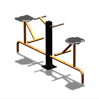 Уличный тренажер  "Твистер сидя двойной"   УТ216 в Уфе