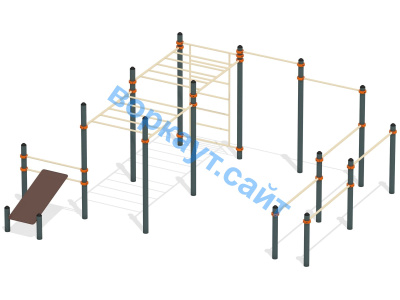 Спортивный комплекс воркаут ВС-50 в Уфе