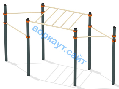 Турник разноуровневый с рукоходом ВС-26 в Уфе