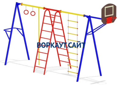 Гимнастический комплекс с баскетбольным щитом МАФ 3001 в Уфе Гимнастический комплекс с баскетбольным щитом МАФ 3001 в Уфе