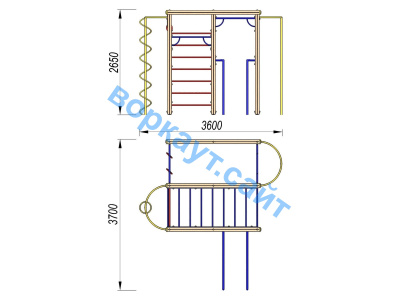 Детский спортивный комплекс Гимнастический ДСК 3107 в Уфе
