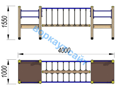 Детский спортивный комплекс Мост ДСК 3113 в Уфе