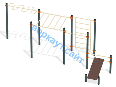 Спортивный комплекс воркаут ВС-45 в Уфе