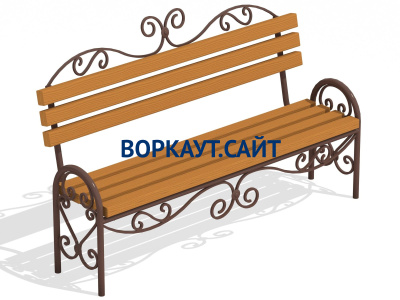 Лавочка кованная МАФ 1606 в Уфе