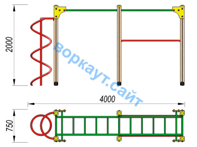 Детский спортивный комплекс ДСК 3104 в Уфе