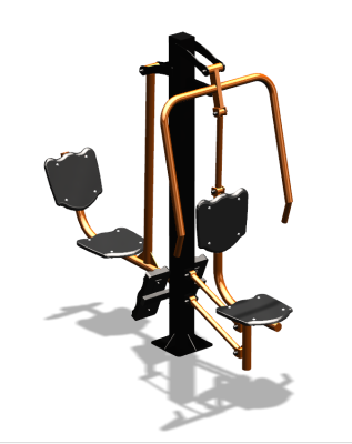 Уличный тренажер "Жим от груди Жим ногами" УТ304 в Уфе