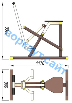 Уличный тренажер "Наездник " УТ 006 в Уфе