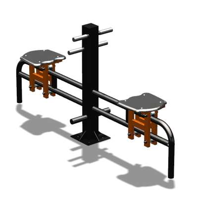 Уличный тренажер  "Каталка двойная"   УТ215 в Уфе