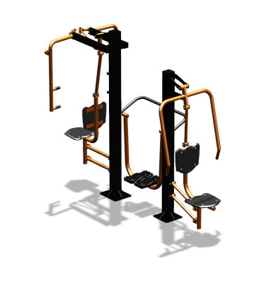 Уличный тренажер "Жим от себя Шагомер Баттерфляй" УТ303 в Уфе