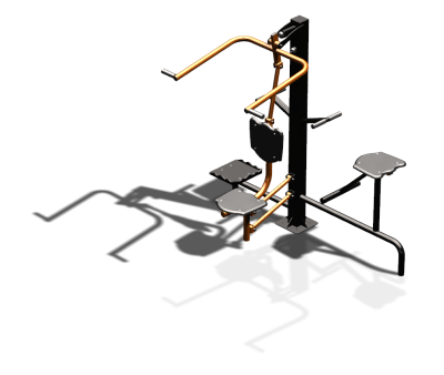 Уличный тренажер "Верхняя тяга Твистер стоя Твистер сидя" УТ336 в Уфе