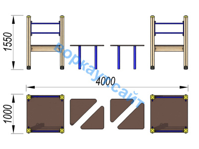 Детский спортивный комплекс Мостик ДСК 3114 в Уфе