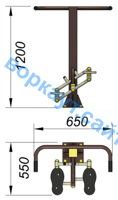 Уличный тренажер "Балансир" УТ 007 в Уфе