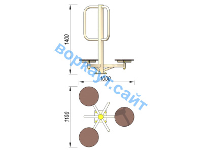 Уличный тренажер Орбита УТ 011 в Уфе