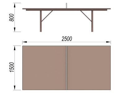 Теннисный стол МАФ 3517 в Уфе