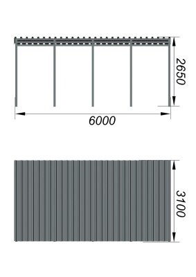 Теневой навес трибун МАФ 4130 в Уфе