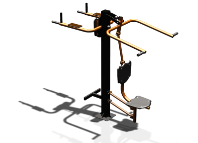 Уличный тренажер "Верхняя тяга Брусья Пресс" УТ339 в Уфе