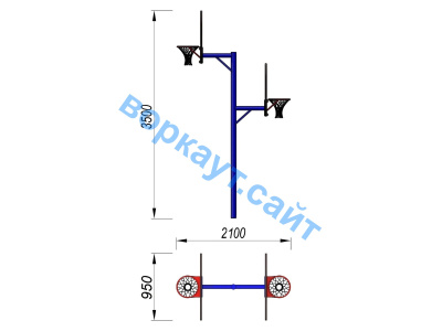 Баскетбольный щит двойной СИО 3511 в Уфе